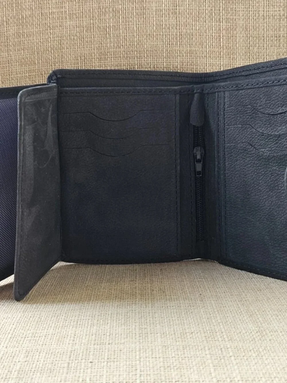 Genuine Leather Billfold Multiple Compartments Card Holder Wallet Purse